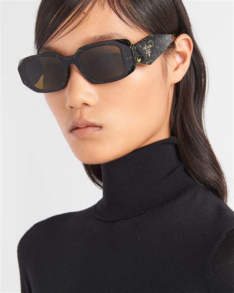 prada sunglasses black swirl|Prada symbole sunglasses.